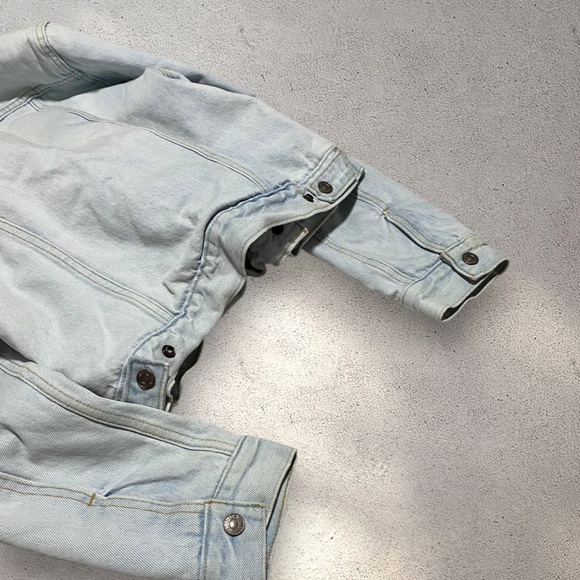 VTG Levi’s Big E Sherpa Lined Denim Trucker Jacket - Picture 6 of 7
